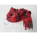 Мода дамы зимой теплый плед длинный шарф платок